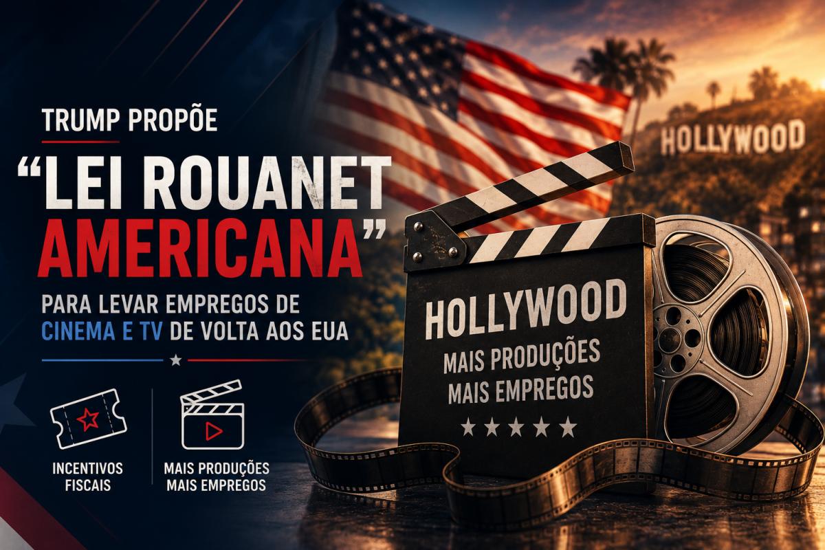 Trump quer uma “Lei Rouanet americana” para trazer Hollywood de volta aos EUA
