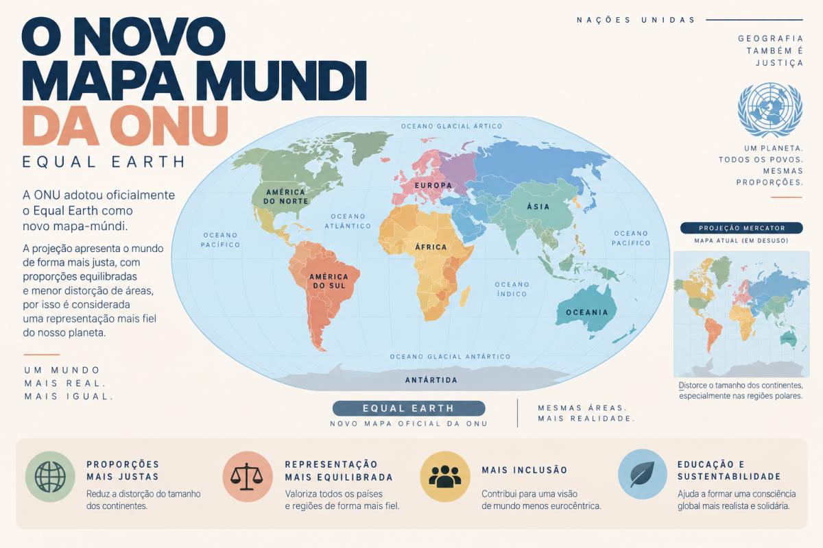 ONU aprova resolução para Novo mapa-múndi