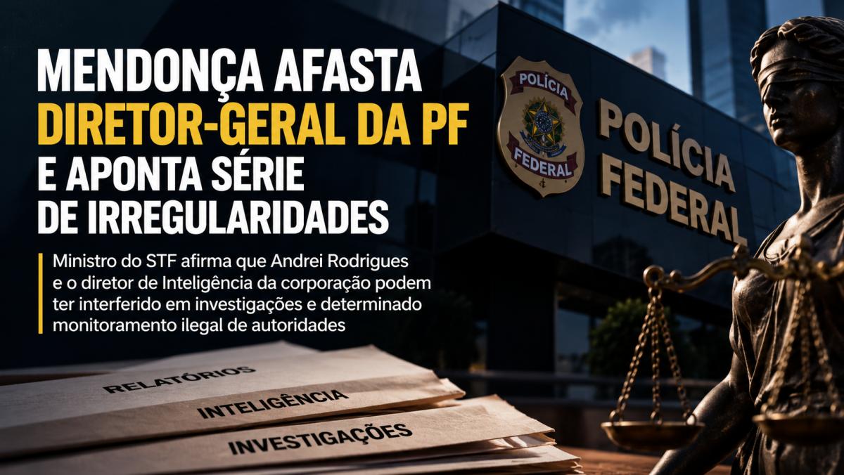 Mendonça afasta diretor-geral da PF 