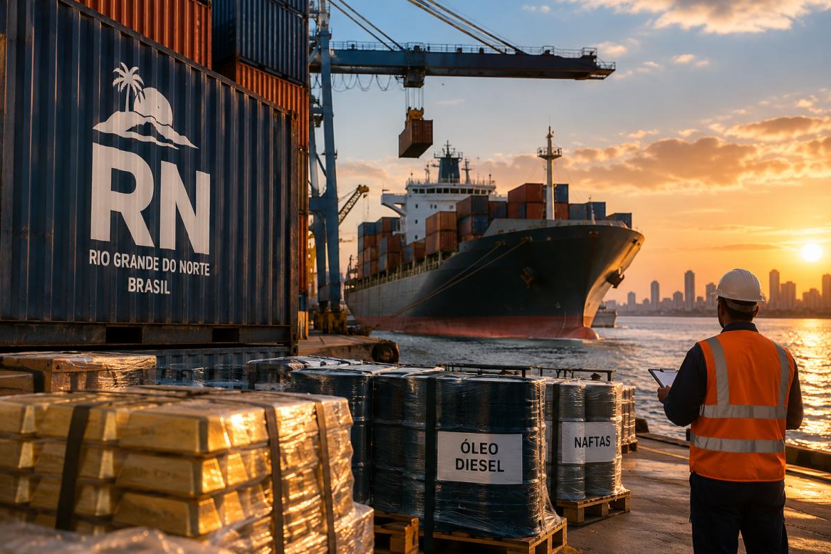 Exportações do RN crescem 38,6% em agosto e alcançam US$ 100,2 milhões