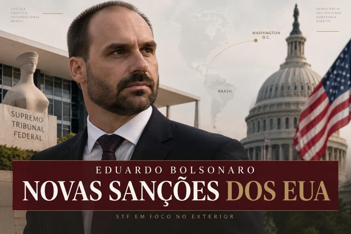 Eduardo Bolsonaro promete levar julgamento do STF aos EUA e buscar nova rodada de sanções