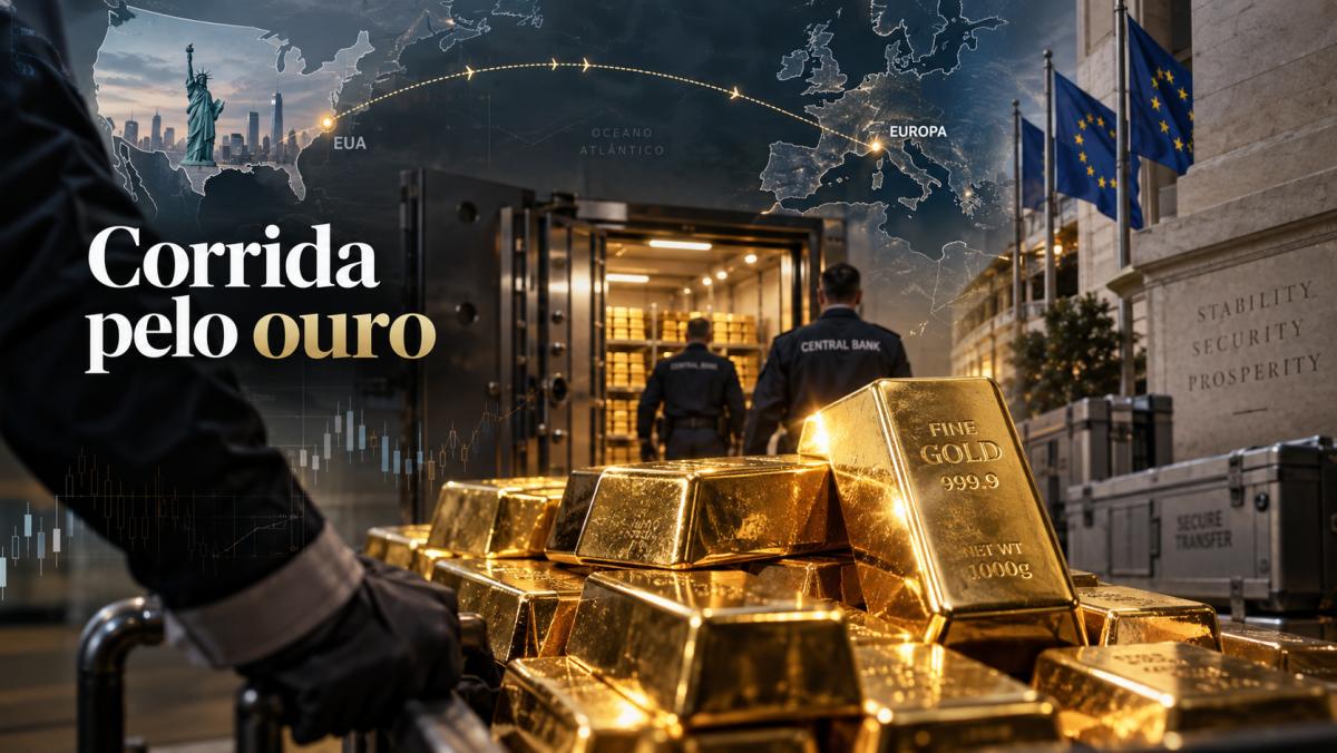 Europa tira ouro dos EUA em meio a temor geopolítico
