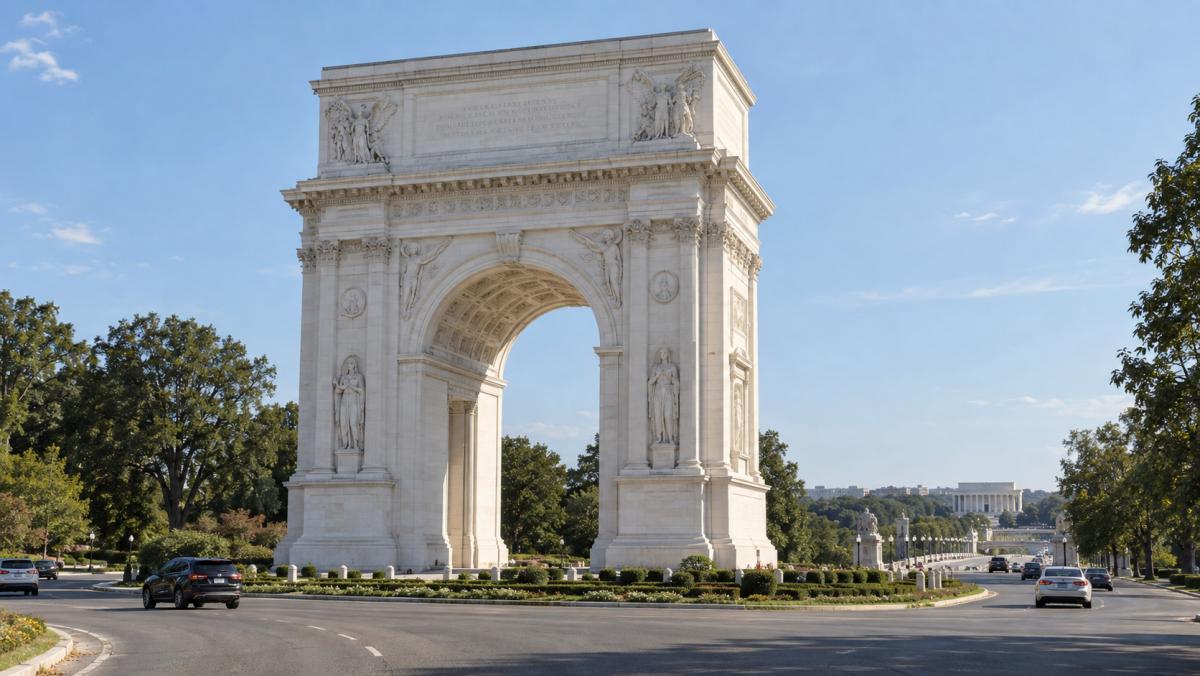 Trump anuncia que Arco do Triunfo dos EUA também funcionará como complexo militar
