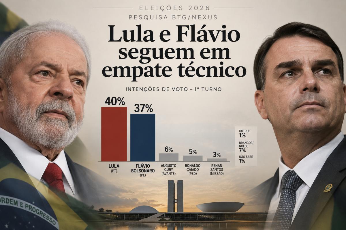 BTG/Nexus mostra disputa apertada nos dois turnos