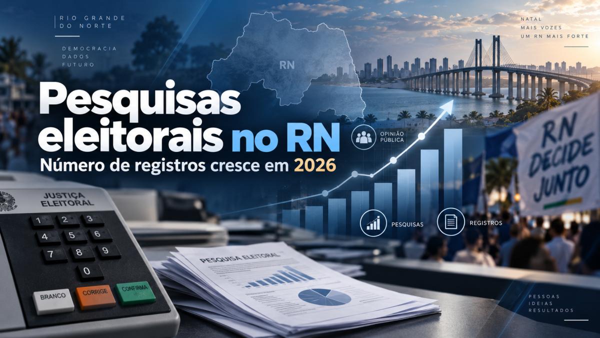 Número de pesquisas eleitorais cresce mais de 40% no RN 