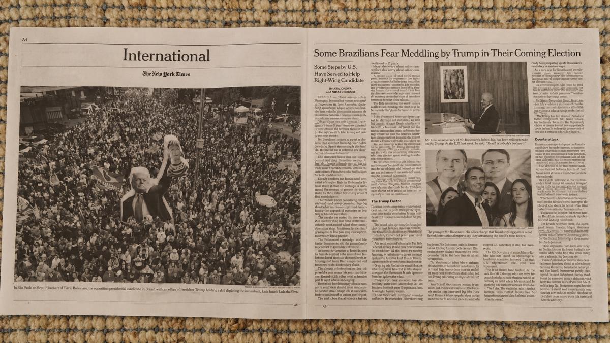New York Times destaca temor de interferência de Trump na eleição brasileira